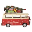 Model Bus Red White 38x16x28 cm