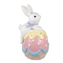 Decoration Rabbit White Pink 32x28x55 cm