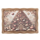 Vassoio Decorativo Beige Verde 31x22x2 cm