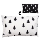 Cushion cover White Black 30x50 cm