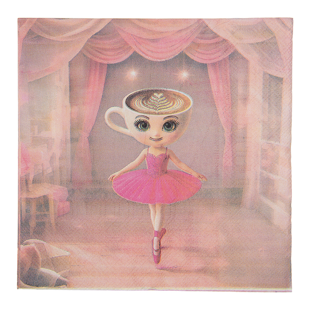 Papierservietten Rosa Beige 33x33 cm (20)