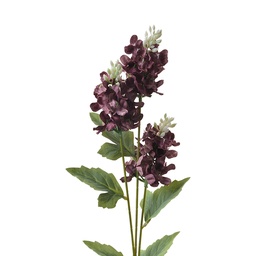 [6PL0338R] Rami Artificiali Decorativi con fiori Viola Verde 12x5x71 cm