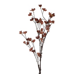 [5PL0202P] Fleur artificielle Rose Marron 8x8x110 cm