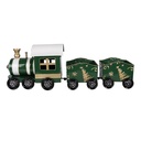 Decoration Train Green White 60x14x20 cm