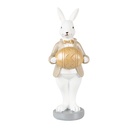 Image de décoration Lapin Beige Marron 6x6x15 cm