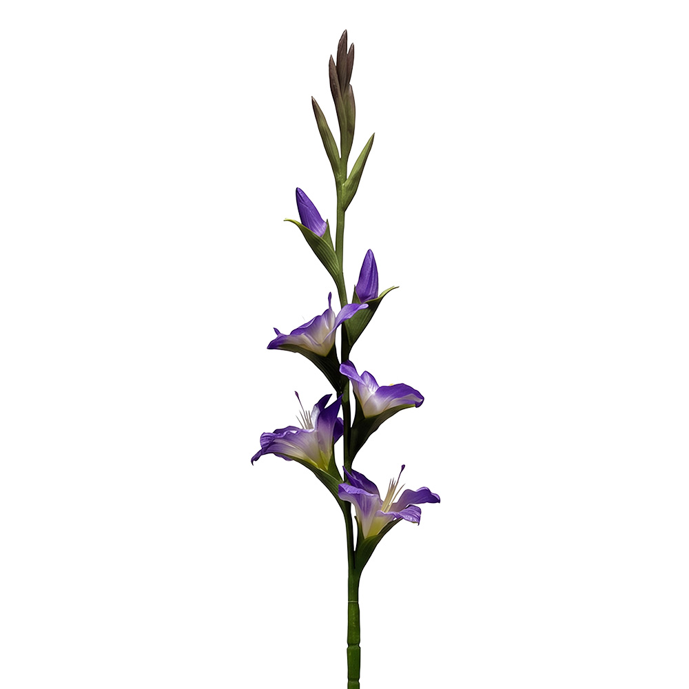 Branche décorative avec fleurs Violet Vert 92 cm