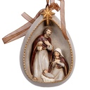 Decoration pendant Christmas Nativity Figures Beige Brown 8x4x11 cm