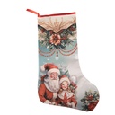 Décoration de chaussettes de Noël Bas de Noël Bleu Rouge 29x1x48 cm