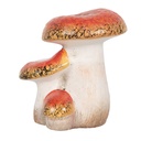 Decorazione Funghi Rosso Bianco 10x9x12 cm