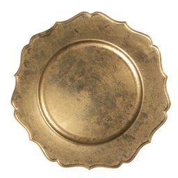 [64597GO] Plaque de fond Or Ø 33x1 cm
