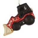 Palla di natale Rosso Nero 12x4x8 cm
