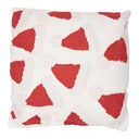 Coussin rempli Blanc Rouge 45x45x4 cm