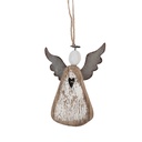 Décoration pendentif Ange Marron Blanc 9x2x13 cm