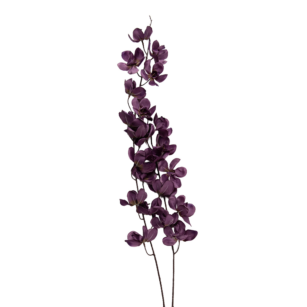 Decoratie tak met bloemen 10x10x110 cm
