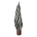 Albero di Natale artificiale Verde Bianco Ø 18x57 cm