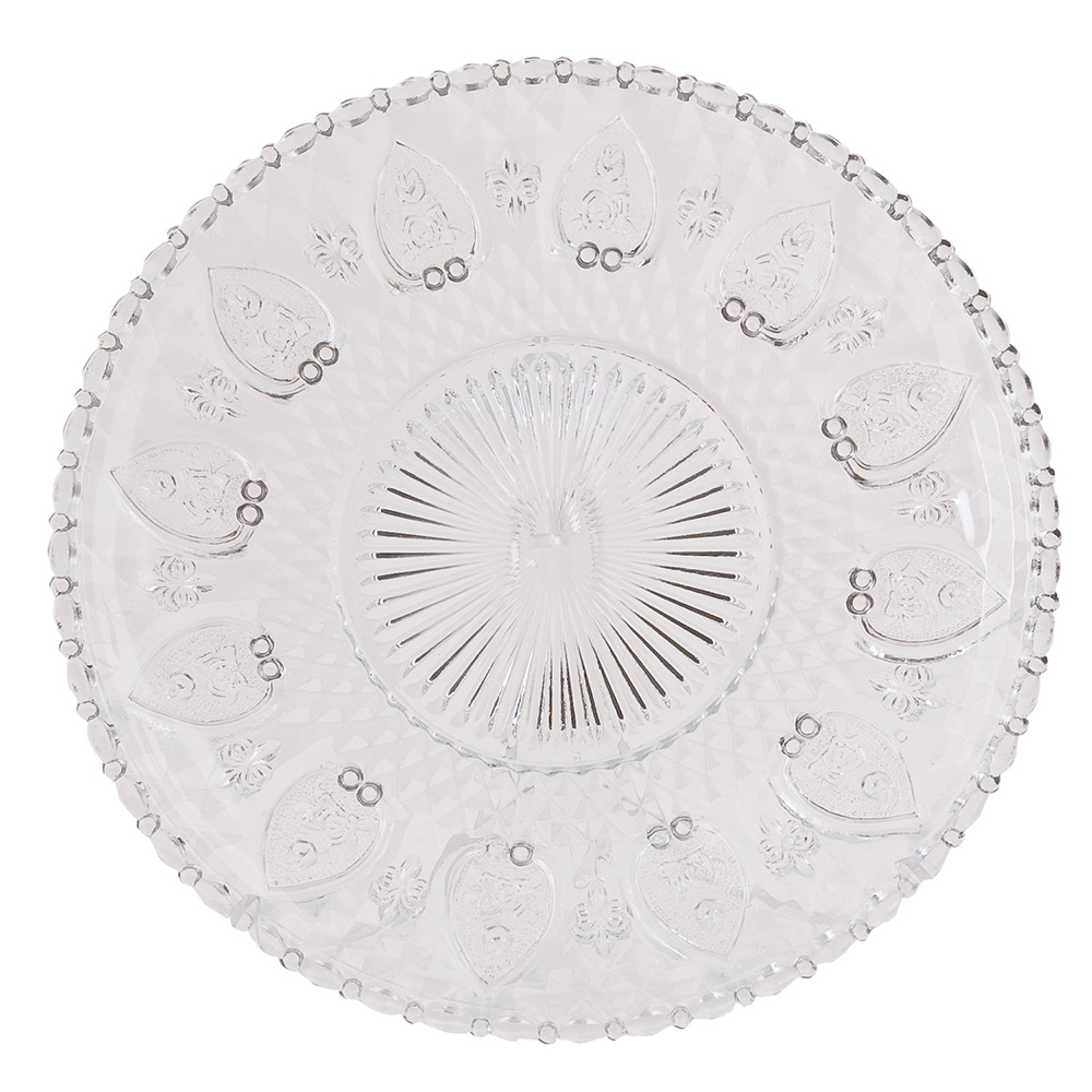 Geschirr Essteller Transparent Ø 25x1 cm