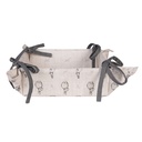 Breadbasket Beige Grey 35x35x8 cm