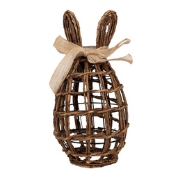 [65963] Statua Decorativa Coniglio Marrone 16x16x31 cm