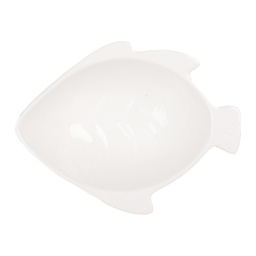 [6CEBO0206] Bowl Fish White 12x9x4 cm / 75 ml