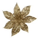Weihnachtsdeko Blume Goldfarbig Ø 15x2 cm