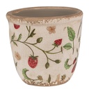 Flower Pot Inside Beige, Red Ø 11x10 cm