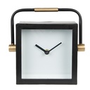 Horloge de table Noir, Blanc 19x5x19 cm / 1xAA