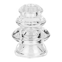 Candle Holder Transparent Ø 8x10 cm
