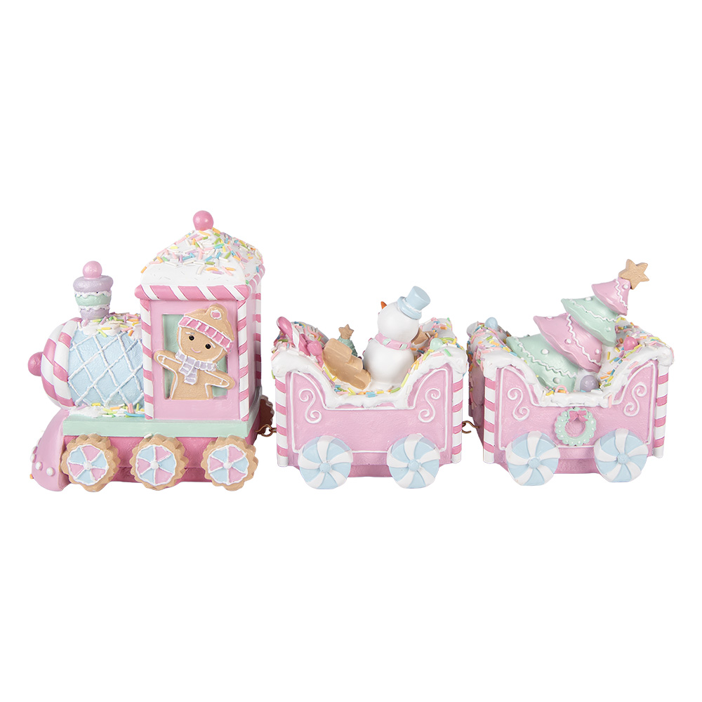 Decoratie trein 45x12x19 cm