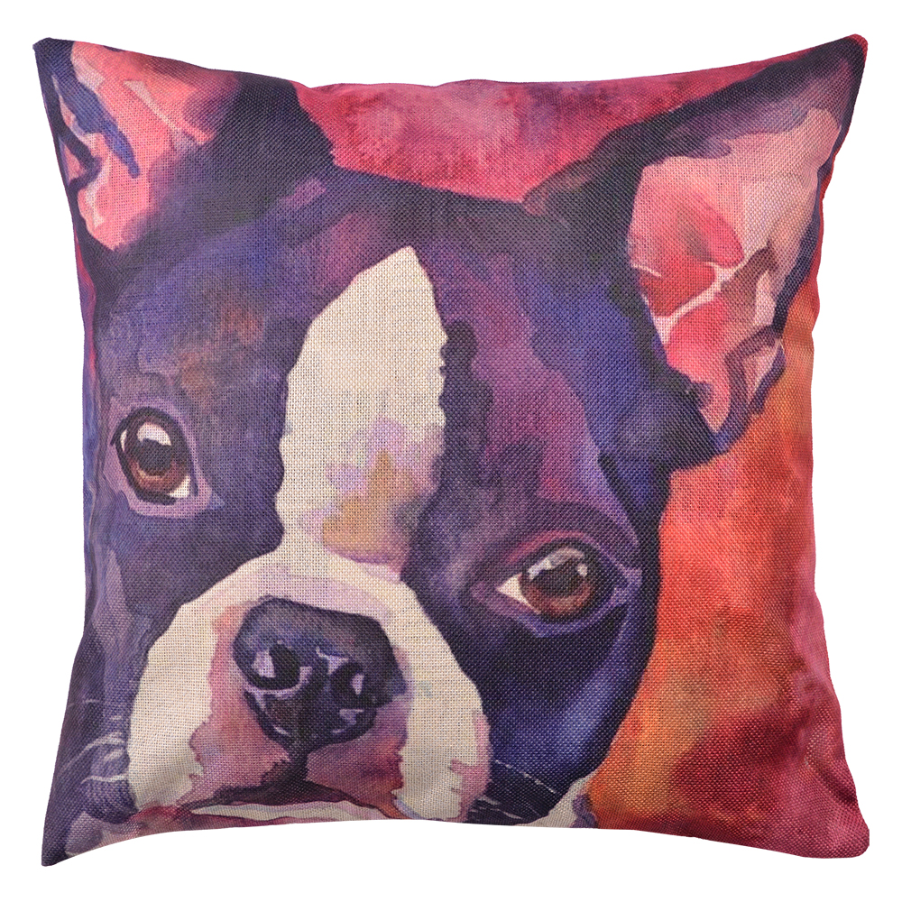 Cushion Cover Red, Violet, White 43x43 cm