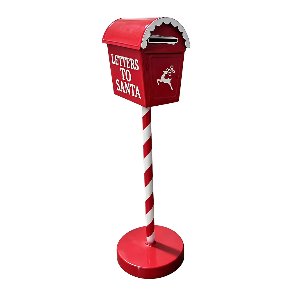 Cassetta Postale Rosso Bianco Ø 14x50 cm