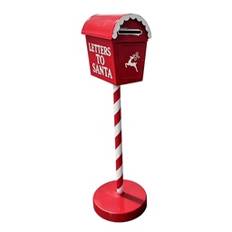 [6Y6243] Cassetta Postale Rosso Bianco Ø 14x50 cm