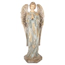 Decorazione Angelo Beige Grigio 28x20x70 cm