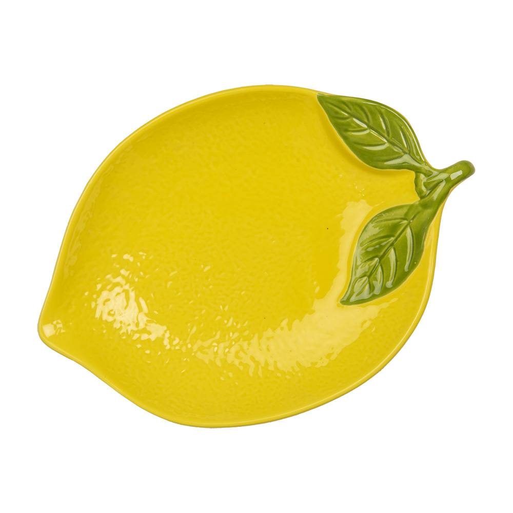 Bowl Yellow 25x18x3 cm