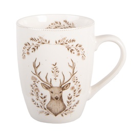 [GTWMU] Becher Beige Braun 12x8x10 cm / 350 ml