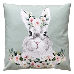 [KG023.238] Kissen mit Füllung Grün Weiß 45x45x4 cm