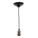 Attacco Lampadine Sospensione Verde, Nero Ø 14x150 cm E27/max 1x60W