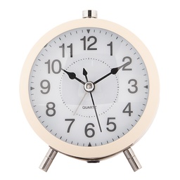 [6AC0033BE] Sveglia analogica Beige 10x7x12 cm / 1xAA