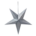 Décoration de Noël Étoile Couleur argent 45x15x45 cm
