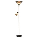 Tiffany Stehlampe Beige, Rot Ø 30x178 cm E27/max 1x100W E14/max 1x25W