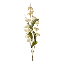 [5PL0164Y] Branche de décoration avec fleurs Beige Vert 8x6x80 cm