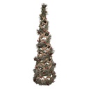 Decoration Christmas tree with LED Green Brown Ø 20x61 cm / 3xAA