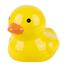 [6CE2468] Spardose Ente Gelb Orange 12x10x11 cm