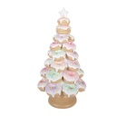 Christmas Decoration Christmas Tree Brown Pink Ø 22x43 cm