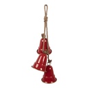 Anhänger Schmuck Rot Goldfarbig 11x11x48 cm