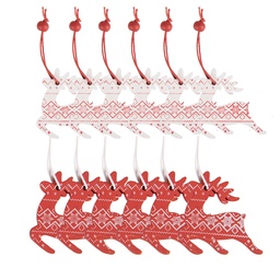 [6H2488] Decoratie hanger rendier 13x13x1 cm (12)
