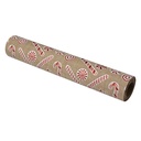 Table Runner Beige Red 28x275 cm
