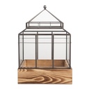 Clayre & Eef Dekorative Anzuchtkasten 21x21x32 cm Transparant Glas