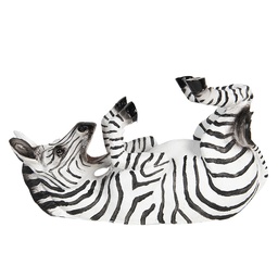 [6PR2710] Weinflaschenhalter Zebra Schwarz 32x12x18 cm