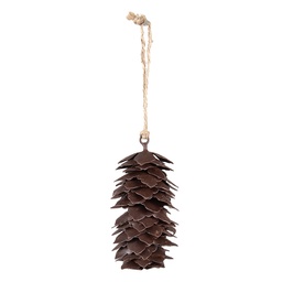[6Y5449] Pendentif décoratif pomme de pin Marron 5x5x11 cm