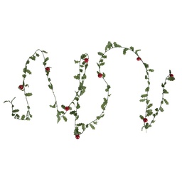 [65522] Décoration guirlande Noël Vert Rouge 300 cm